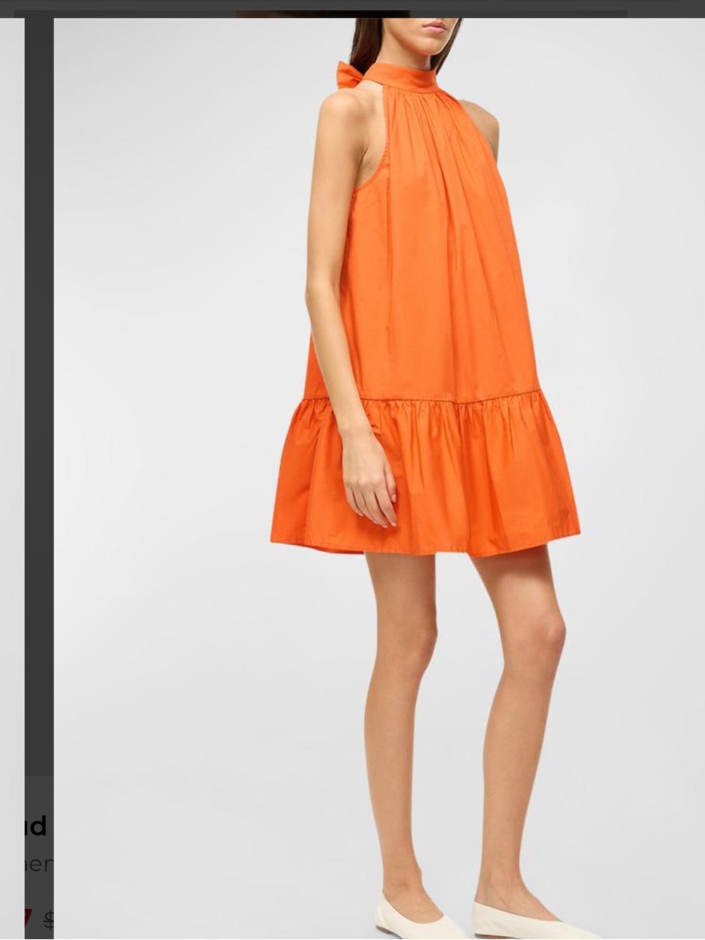 New With Tags Staud Mini Marlowe Dress Sz M - Picture 5 of 14
